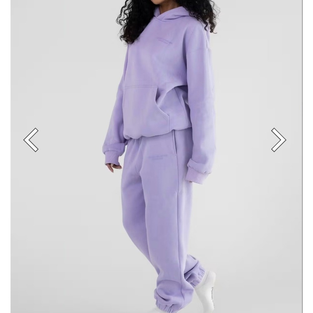 COMFRT Lilac Relaxed Fit Track Joggers - Women M L NWOT
